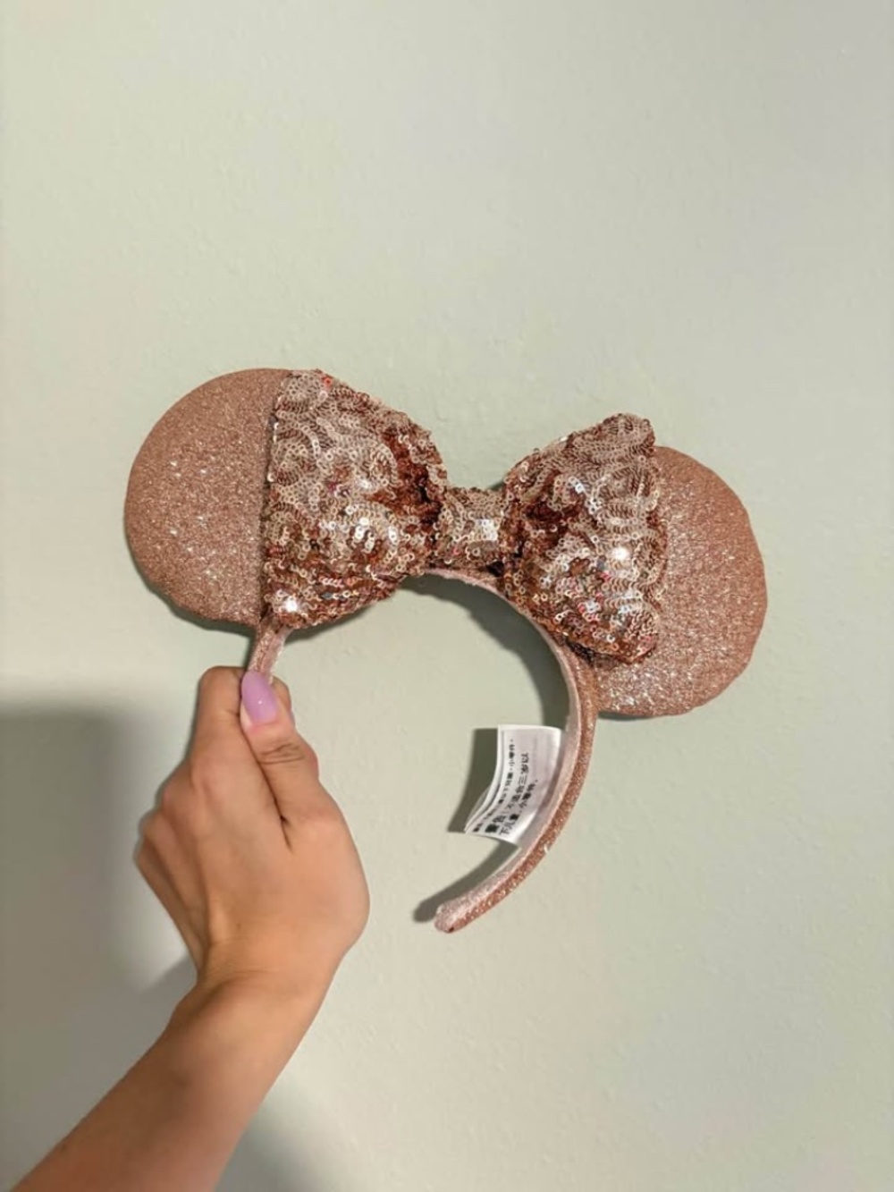 Rose gold disney ears